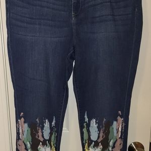 NY&Co./Soho Paint Design Boyfriend Jeans (NWOT)